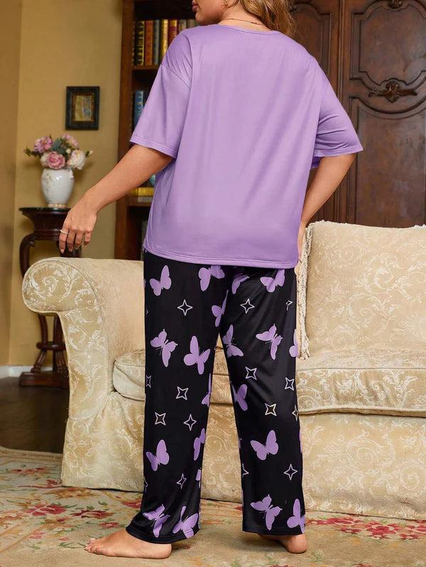 Butterfly Purple PJ Suit