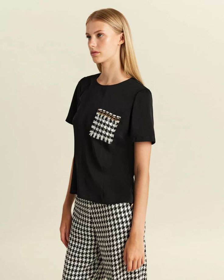 Monochrome Print Night Suit